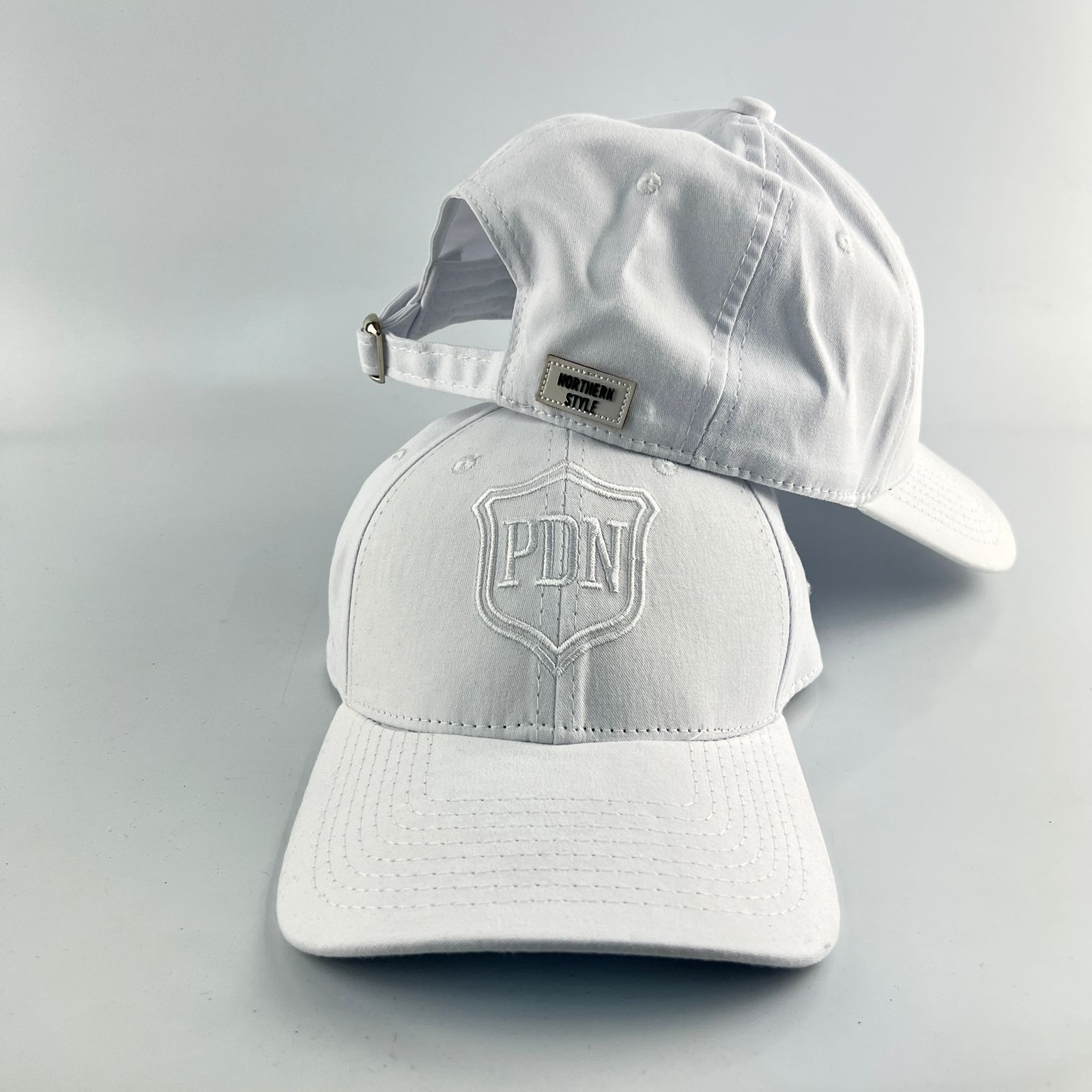 bone-dad-hat-pdn-shield-white--off-white-01 Boné Dad Hat PDN Shield White - Imagem 1