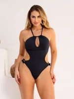 Maiô Body Fio Duplo Fio Dental Engana Mamãe Amarração Regulável Poliamida - Imagem 6