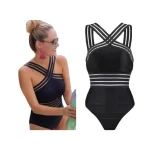 Maiô Body detalhe elástico transparente super luxo - Imagem 5